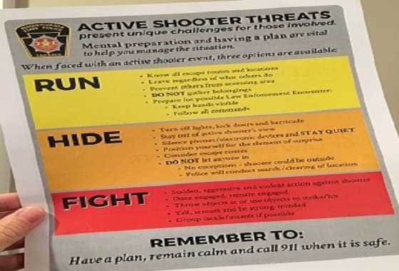 Preparing for the worst: active shooting training